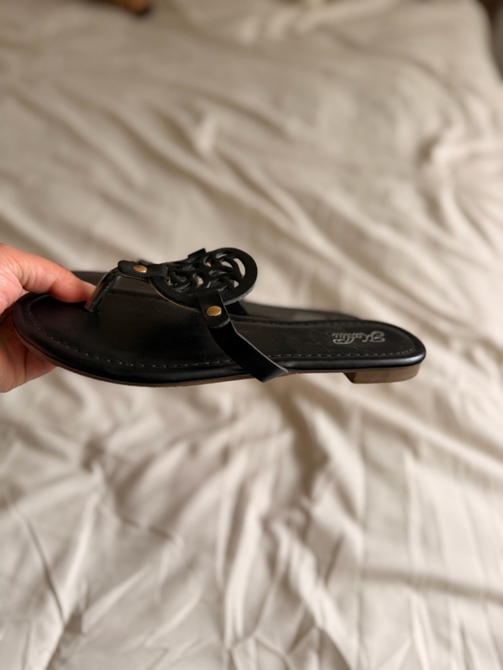 Tory Burch Inspired Black Women's Slide Sandals 🌸 - Picture 3 of 4